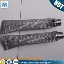Factory price 16 mesh 0.45mm stainless steel brewing bazooka kettle tube filter screen